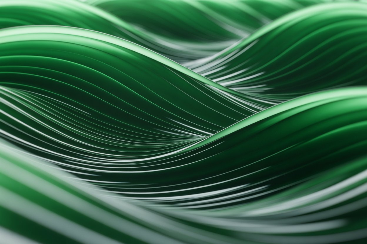 Green Wave Background Tech 2048 x 1152