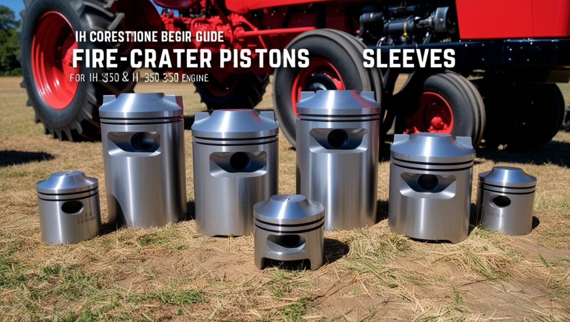 Fire Crater Pistons Sleeves for IH 350 Engines